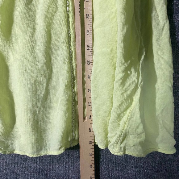 Lilly Pulitzer Cammie Dress XXS Lemon Drop Neon Yellow Green Embroidered Swing - Picture 9 of 14